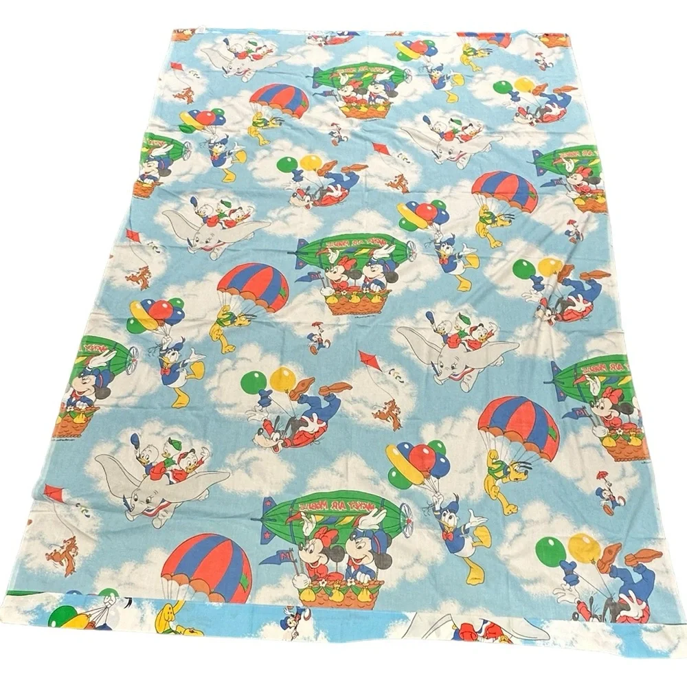 Vintage Walt Disney TWIN‎ Sheet Mickey Mouse Pacific Bedding Dumbo Donald
